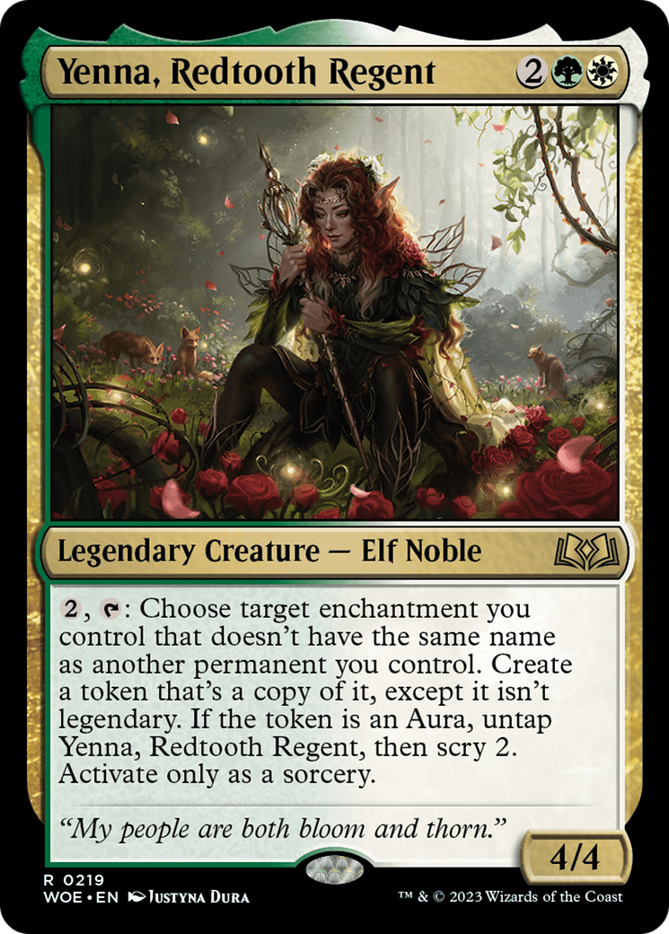 Yenna, Redtooth Regent [Wilds of Eldraine Prerelease Promos] | Odin's Place