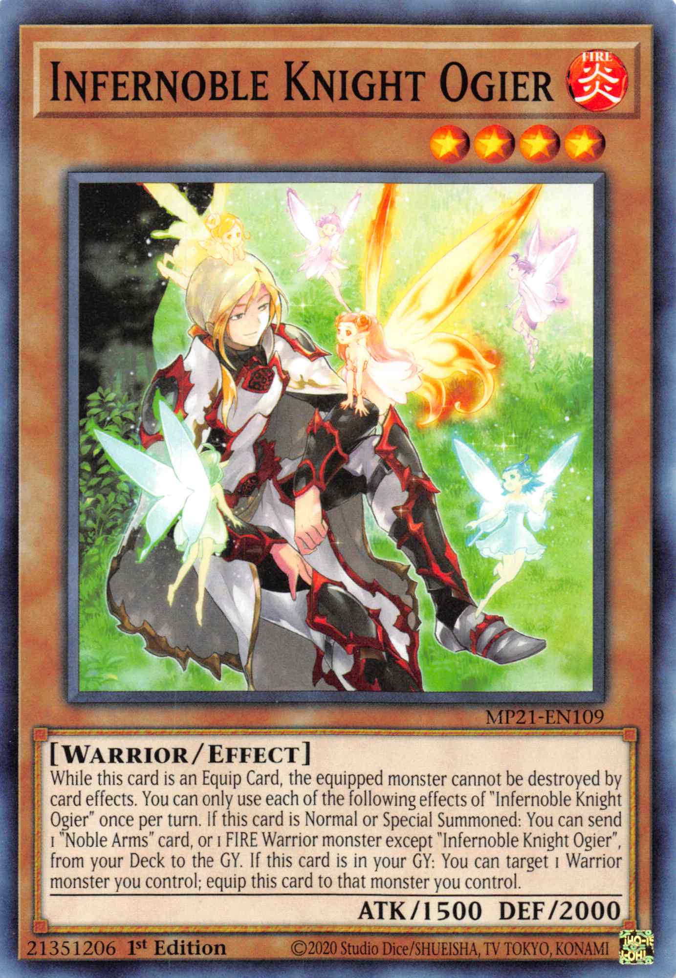 Infernoble Knight Ogier [MP21-EN109] Common | Odin's Place