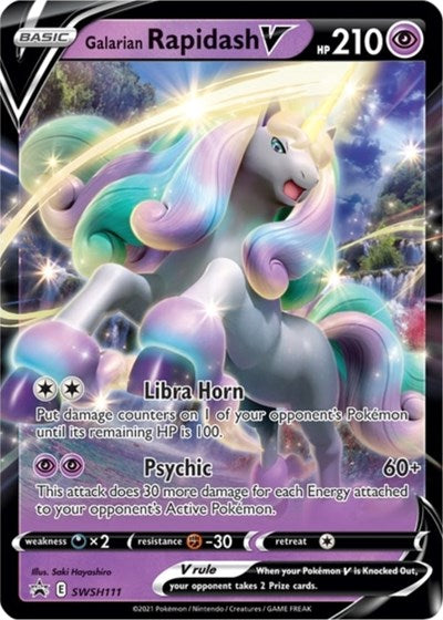 Galarian Rapidash V (SWSH111) [Sword & Shield: Black Star Promos] | Odin's Place