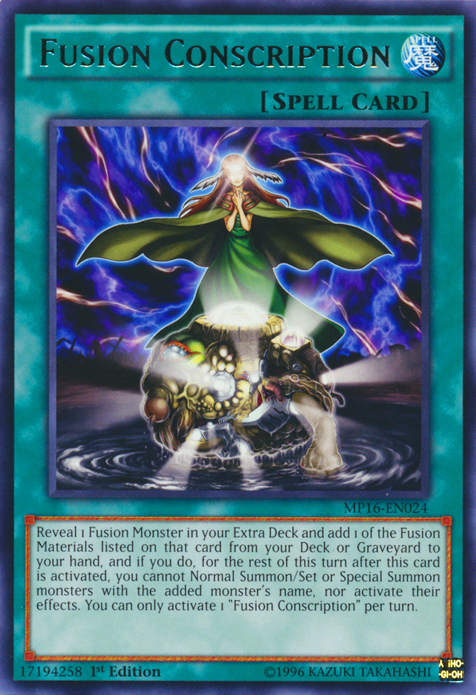 Fusion Conscription [MP16-EN024] Rare | Odin's Place