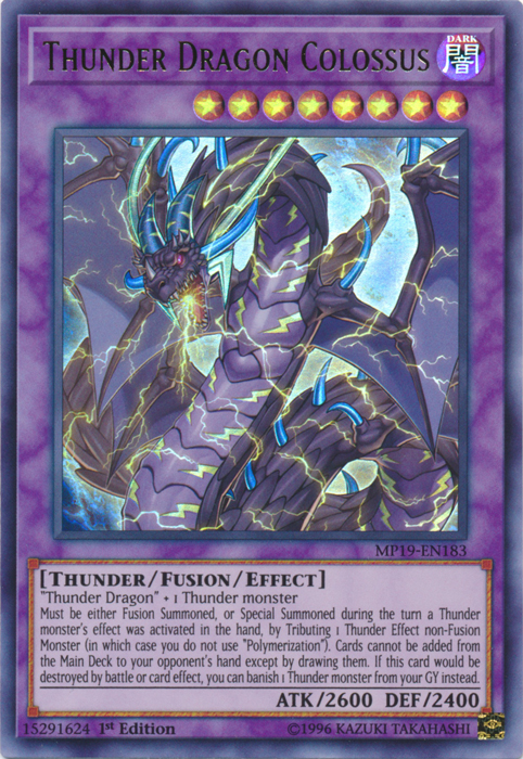 Thunder Dragon Colossus [MP19-EN183] Ultra Rare | Odin's Place