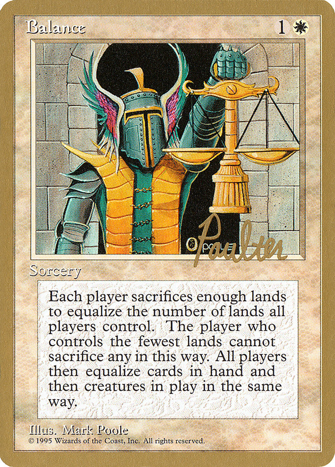 Balance (Preston Poulter) [Pro Tour Collector Set] | Odin's Place