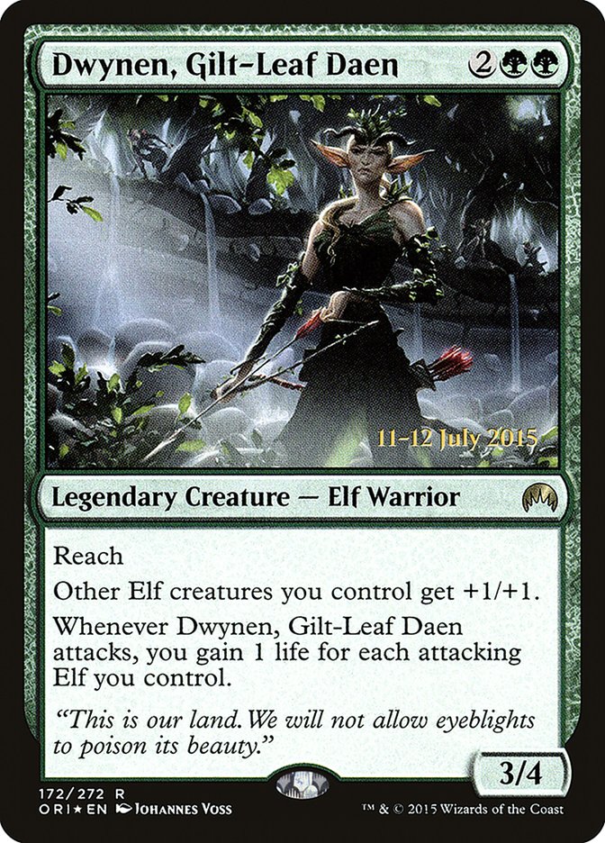 Dwynen, Gilt-Leaf Daen (172) [Magic Origins Prerelease Promos] | Odin's Place