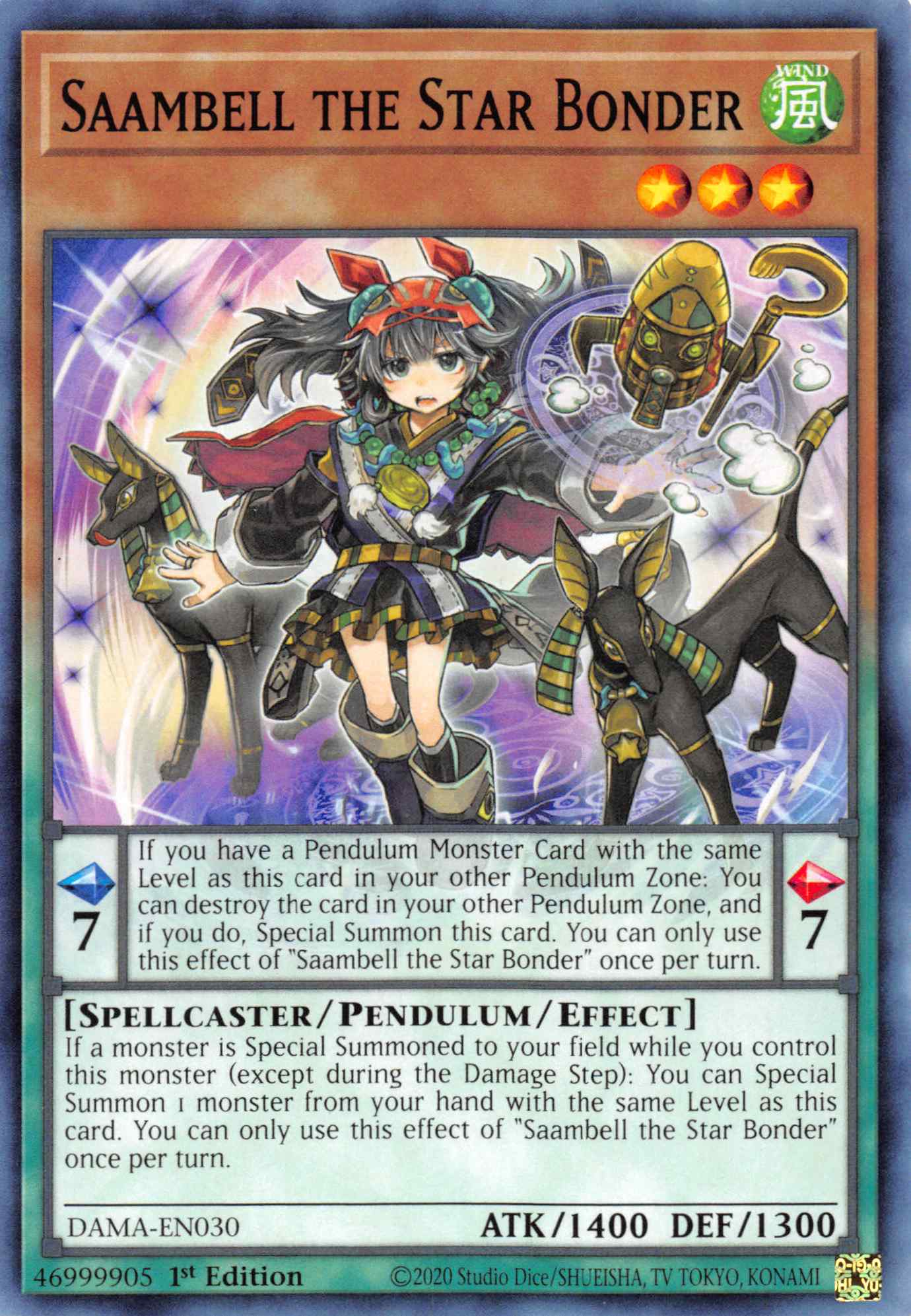 Saambell the Star Bonder [DAMA-EN030] Common | Odin's Place