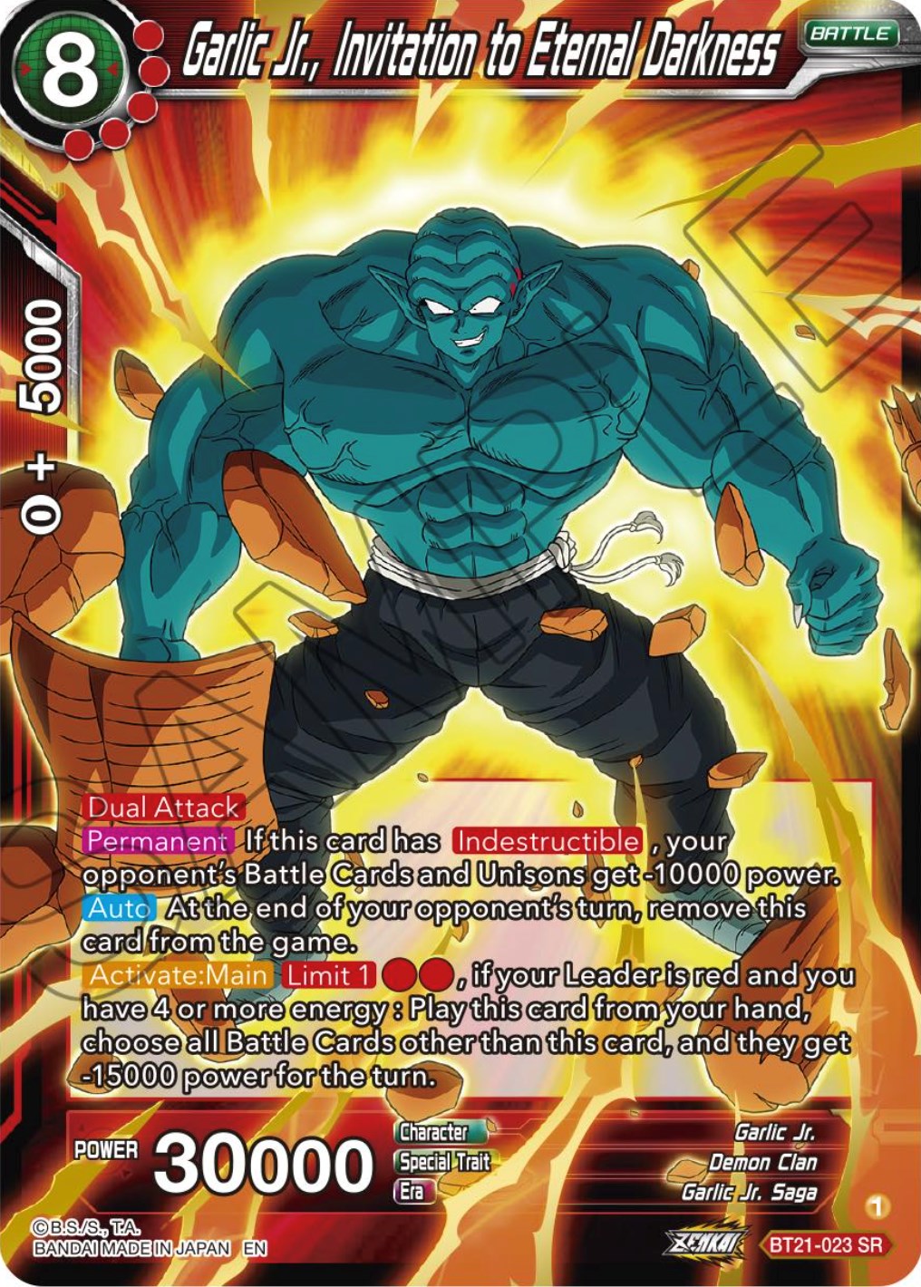 Garlic Jr., Invitation to Eternal Darkness (BT21-023) [Wild Resurgence] | Odin's Place