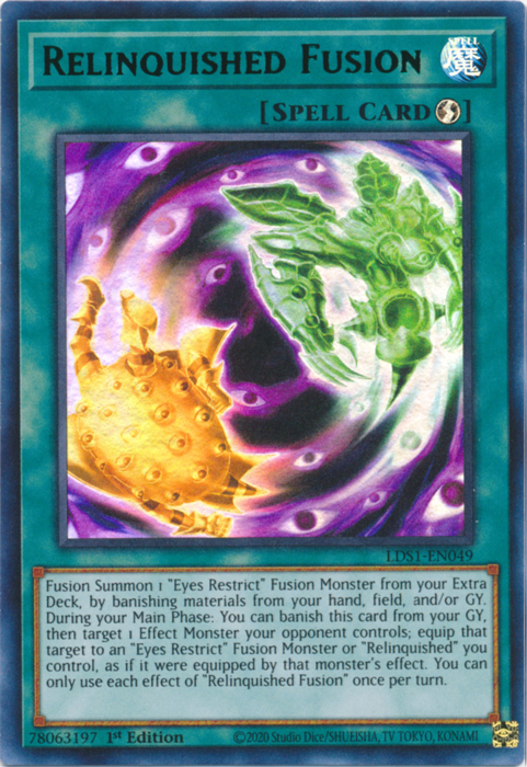 Relinquished Fusion (Green) [LDS1-EN049] Ultra Rare | Odin's Place
