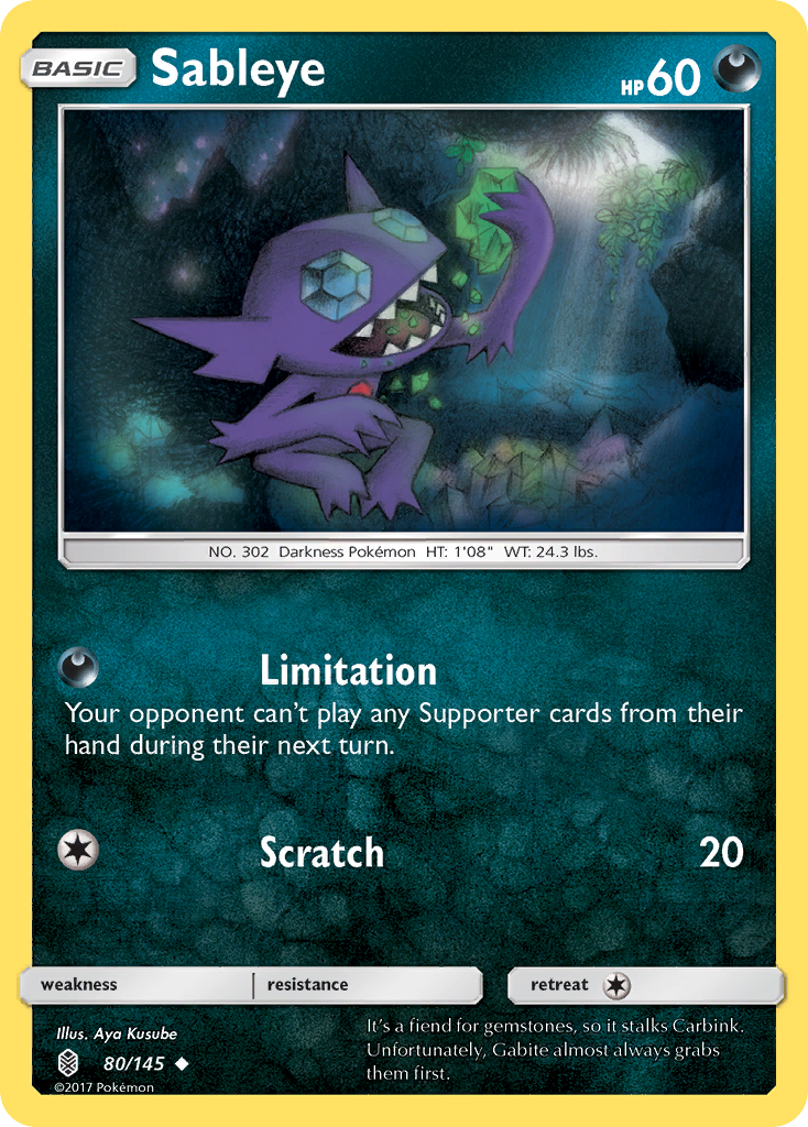 Sableye (80/145) [Sun & Moon: Guardians Rising] | Odin's Place