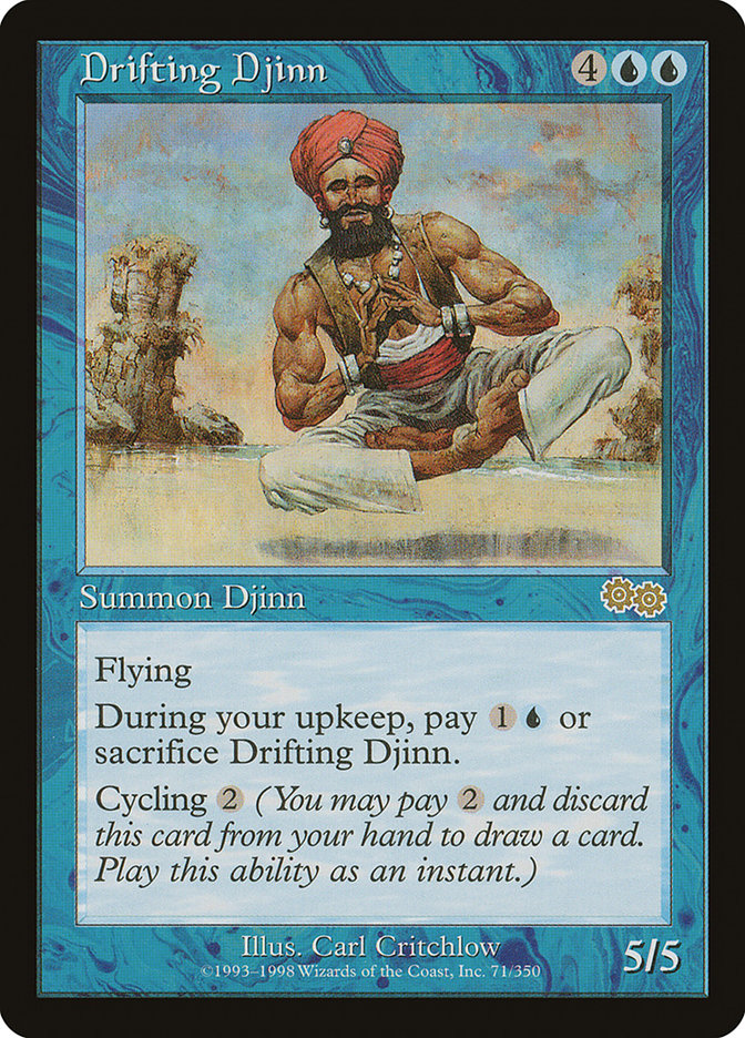 Drifting Djinn (71) [Urza's Saga] | Odin's Place