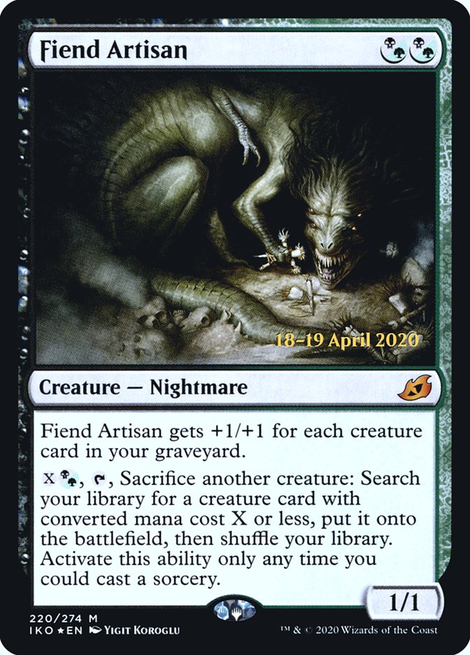 Fiend Artisan [Ikoria: Lair of Behemoths Prerelease Promos] | Odin's Place