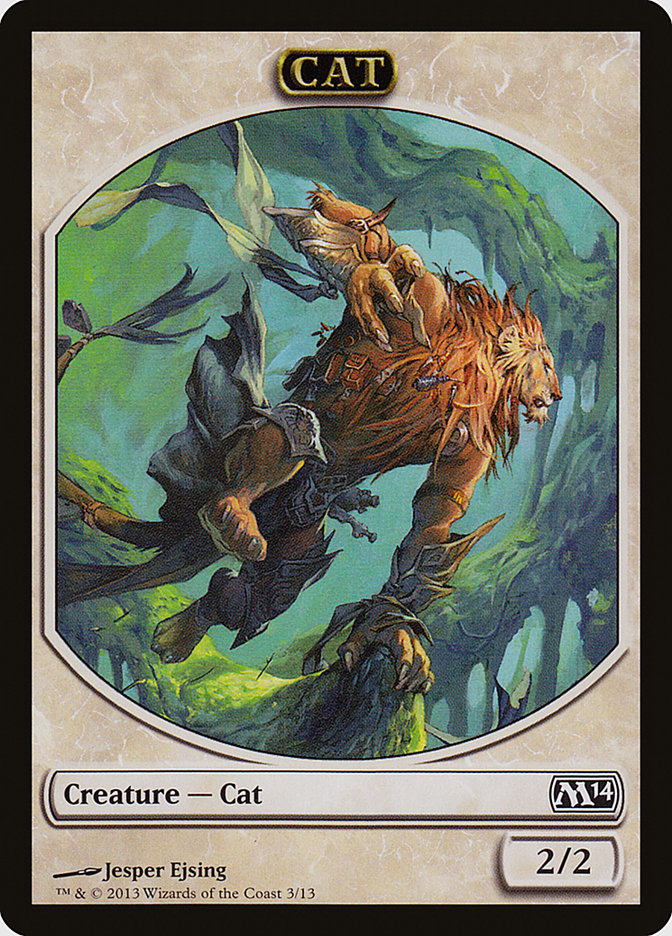 Cat Token (3) [Magic 2014 Tokens] | Odin's Place