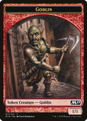 Knight // Goblin Double-Sided Token (Game Night) [Core Set 2019 Tokens] | Odin's Place