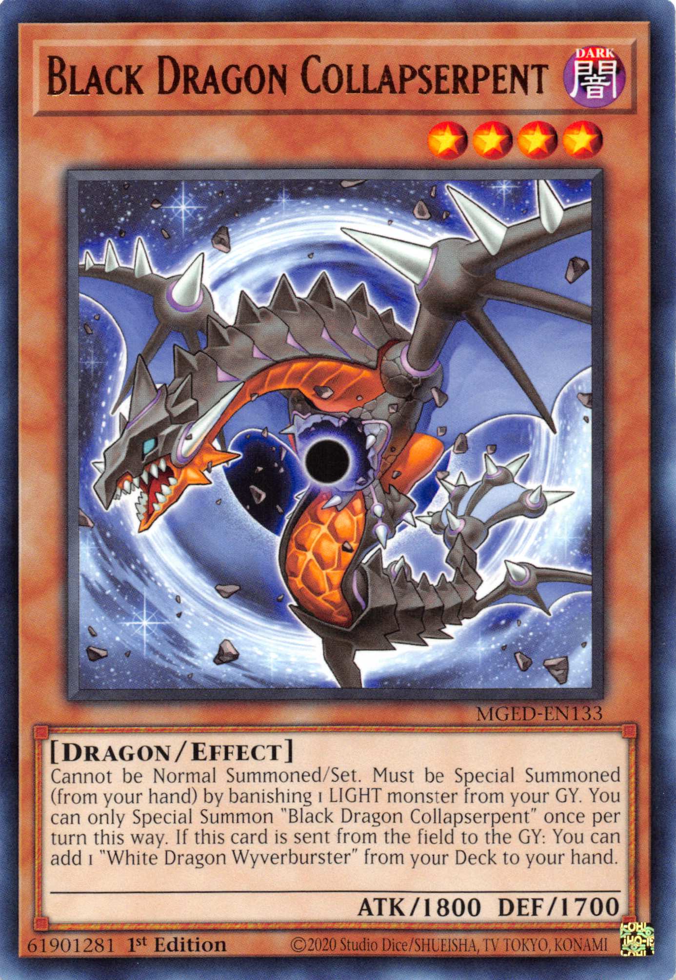 Black Dragon Collapserpent [MGED-EN133] Rare | Odin's Place