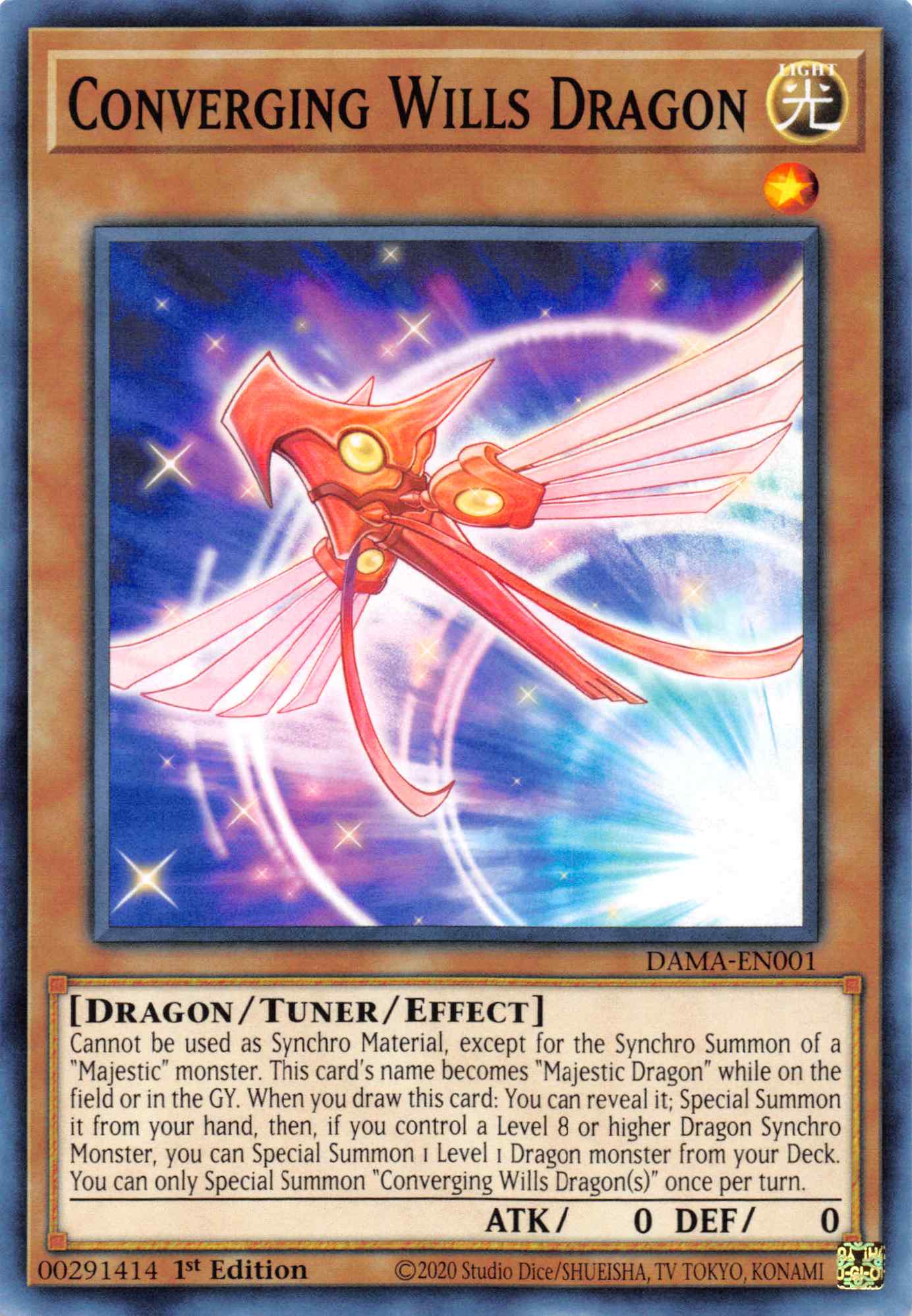 Convergging Wills Dragon [DAMA-EN001] Common | Odin's Place