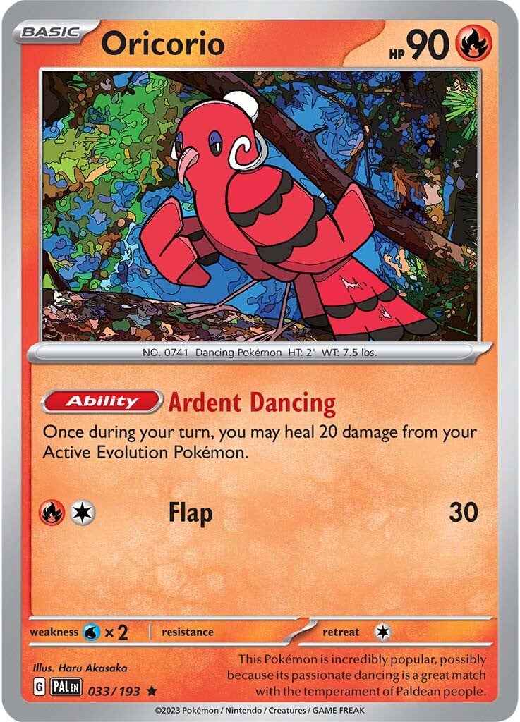 Oricorio (033/193) [Scarlet & Violet: Paldea Evolved] | Odin's Place