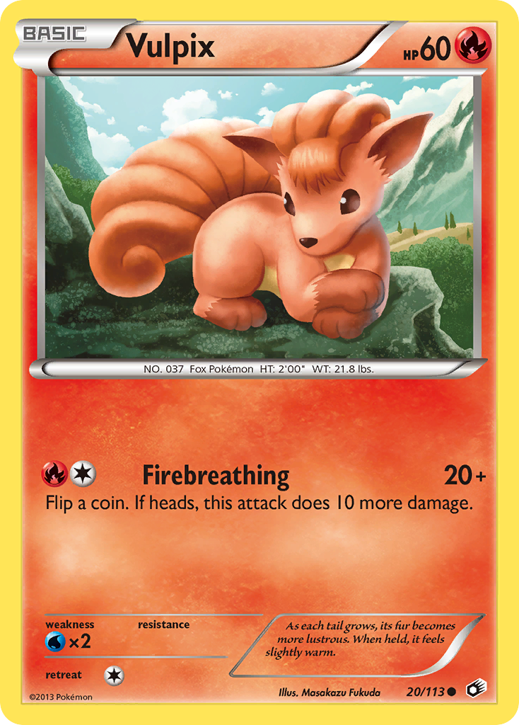Vulpix (20/113) [Black & White: Legendary Treasures] | Odin's Place