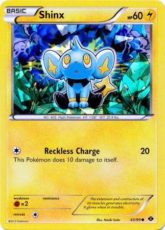 Shinx (43/99) (Cracked Ice Holo) (Blister Exclusive) [Black & White: Next Destinies] | Odin's Place