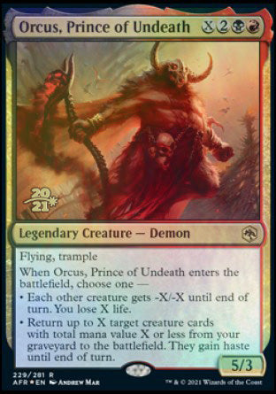 Orcus, Prince of Undeath [Dungeons & Dragons: Adventures in the Forgotten Realms Prerelease Promos] | Odin's Place