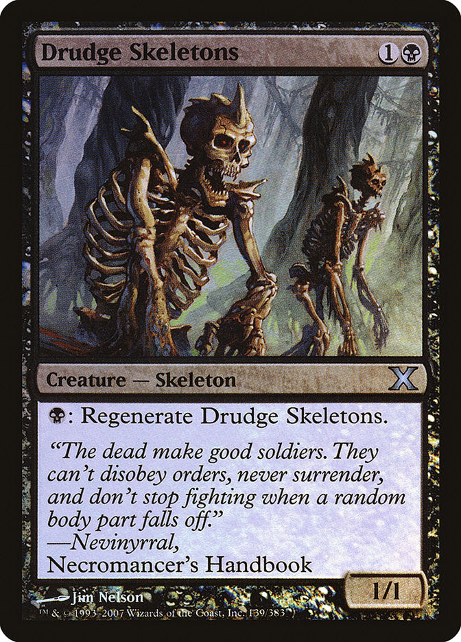 Drudge Skeletons (Premium Foil) [Tenth Edition] | Odin's Place