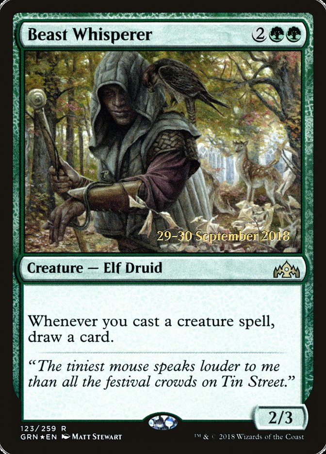 Beast Whisperer (123) [Guilds of Ravnica Prerelease Promos] | Odin's Place