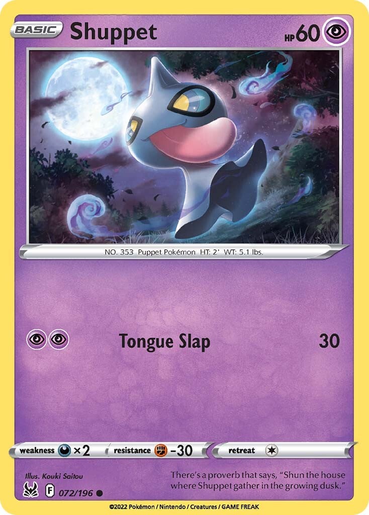 Shuppet (072/196) [Sword & Shield: Lost Origin] | Odin's Place