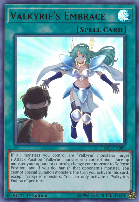 Valkyrie's Embrace [DANE-EN089] Ultra Rare | Odin's Place