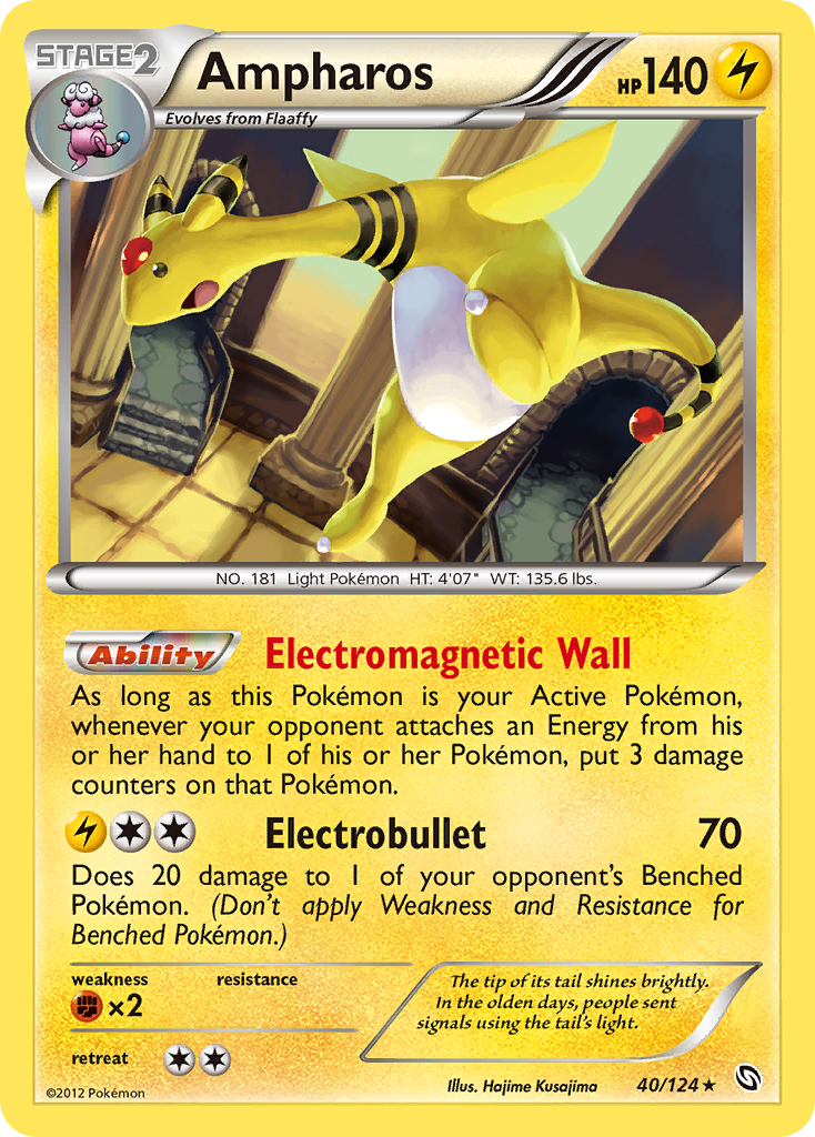 Ampharos (40/124) [Black & White: Dragons Exalted] | Odin's Place