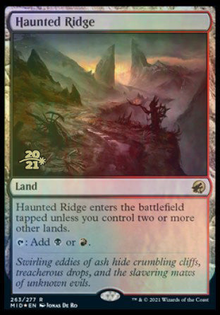 Haunted Ridge [Innistrad: Midnight Hunt Prerelease Promos] | Odin's Place