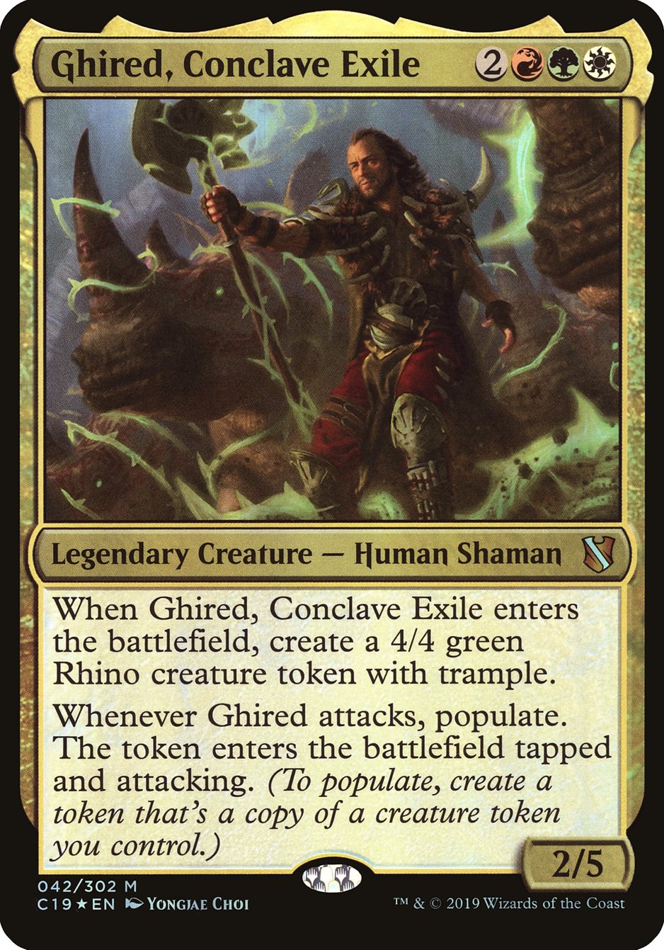 Ghired, Conclave Exile (Oversized) [Commander 2019 Oversized] | Odin's Place