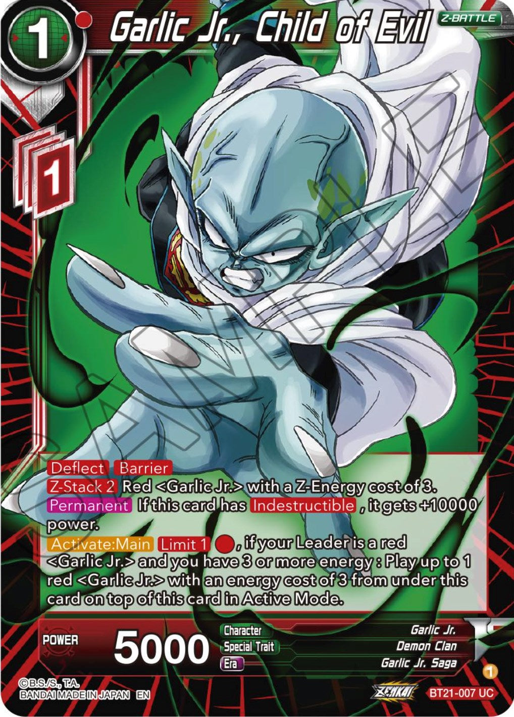 Garlic Jr., Child of Evil (BT21-007) [Wild Resurgence] | Odin's Place