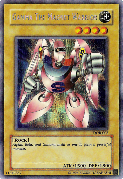 Gamma the Magnet Warrior [DOR-003] Secret Rare | Odin's Place
