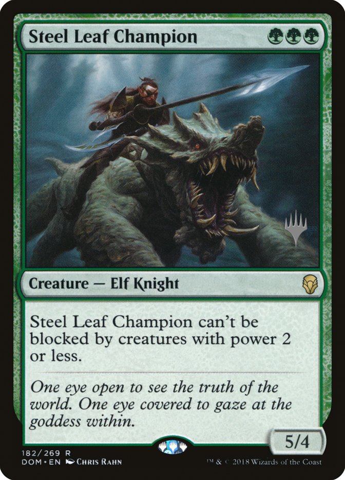 Steel Leaf Champion (Promo Pack) [Dominaria Promos] | Odin's Place