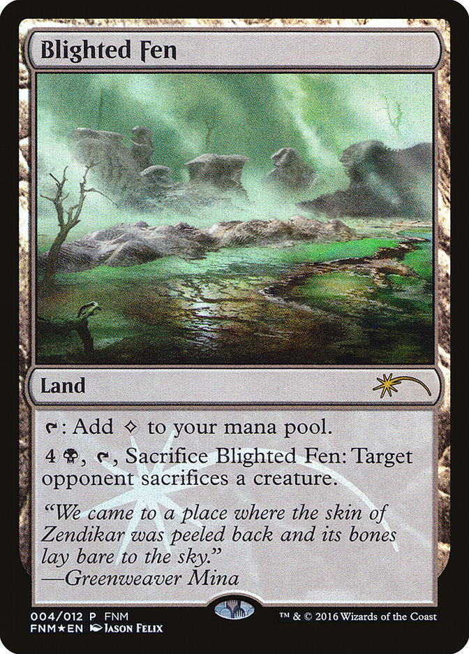 Blighted Fen (4) [Friday Night Magic 2016] | Odin's Place