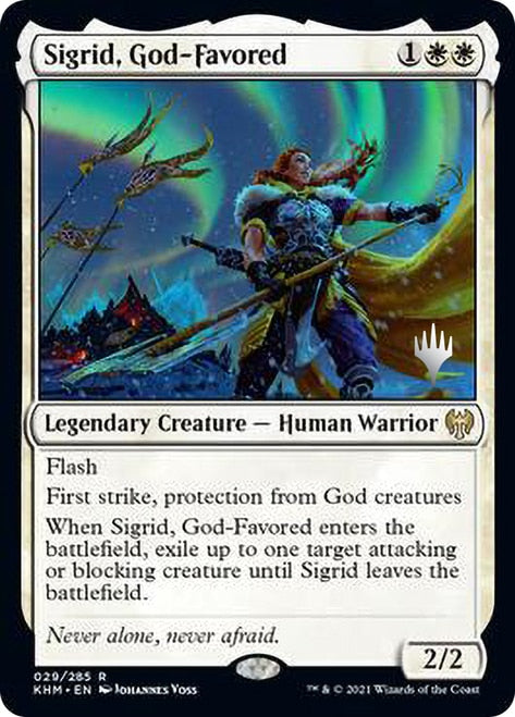 Sigrid, God-Favored (Promo Pack) [Kaldheim Promos] | Odin's Place