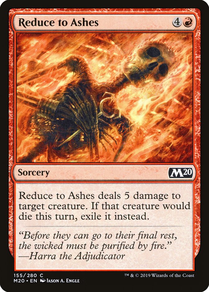 Reduce to Ashes [Core Set 2020] | Odin's Place