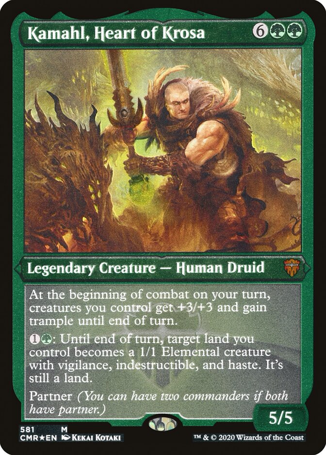 Kamahl, Heart of Krosa (Etched) [Commander Legends] | Odin's Place