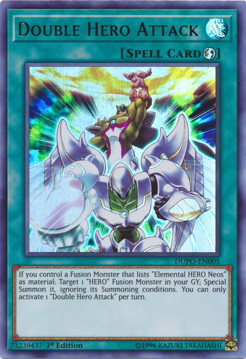 Double Hero Attack [DUPO-EN005] Ultra Rare | Odin's Place