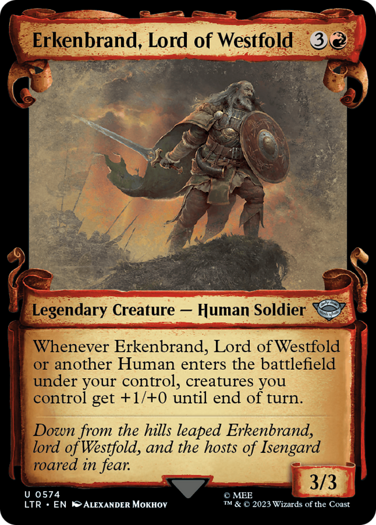 Erkenbrand, Lord of Westfold [The Lord of the Rings: Tales of Middle-Earth Showcase Scrolls] | Odin's Place