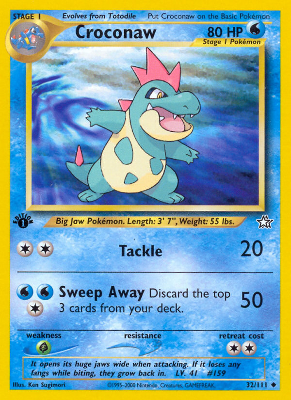 Croconaw (32/111) [Neo Genesis 1st Edition] | Odin's Place