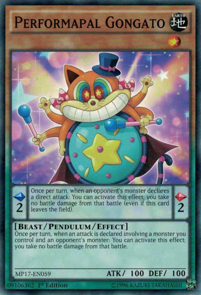 Performapal Gongato [MP17-EN059] Common | Odin's Place