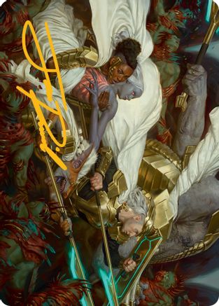 Storm the Seedcore Art Card (Gold-Stamped Signature) [March of the Machine Art Series] | Odin's Place