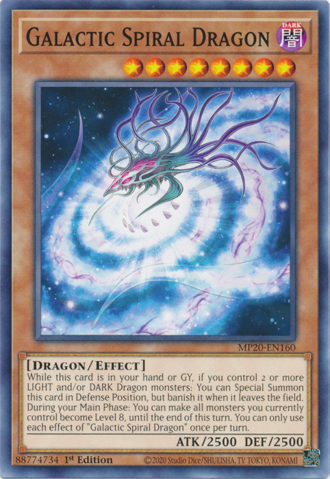 Galactic Spiral Dragon [MP20-EN160] Common | Odin's Place
