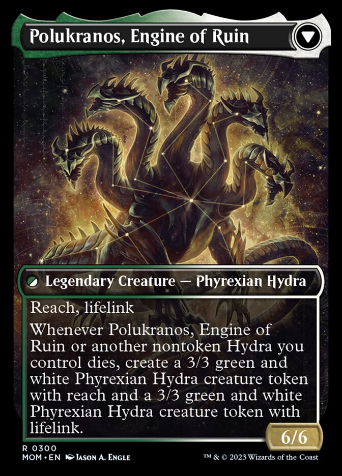 Polukranos Reborn // Polukranos, Engine of Ruin (Showcase Planar Booster Fun) [March of the Machine] | Odin's Place