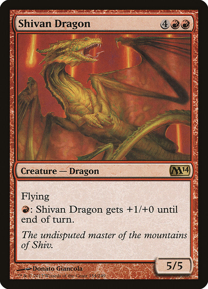 Shivan Dragon (154) [Magic 2014] | Odin's Place