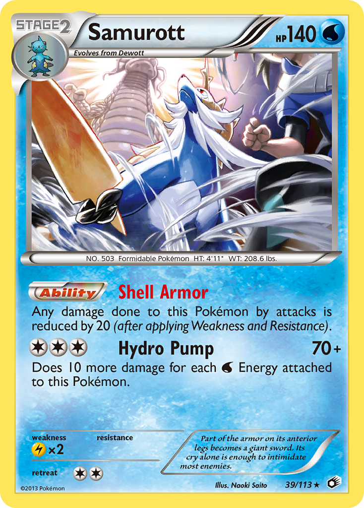 Samurott (39/113) [Black & White: Legendary Treasures] | Odin's Place