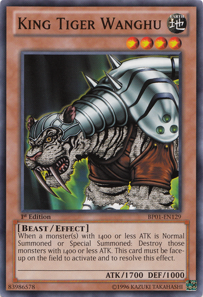 King Tiger Wanghu [BP01-EN129] Common | Odin's Place