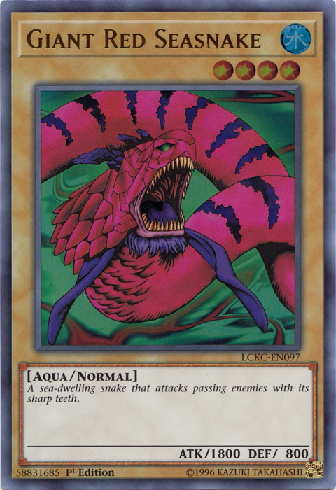 Giant Red Seasnake [LCKC-EN097] Ultra Rare | Odin's Place