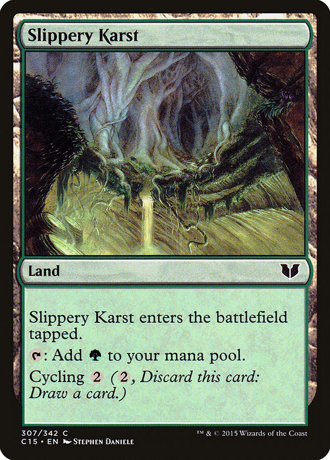 Slippery Karst (307) [Commander 2015] | Odin's Place