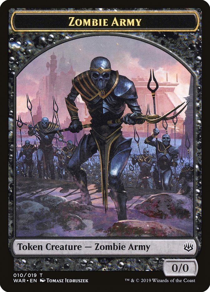 Zombie Army Token (010/019) [War of the Spark Tokens] | Odin's Place