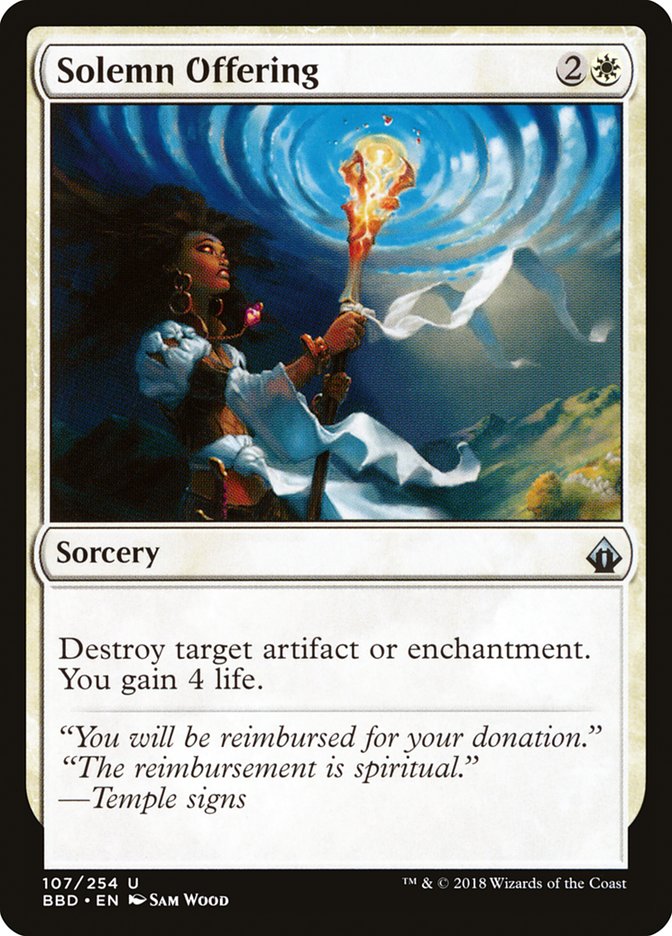 Solemn Offering (107) [Battlebond] | Odin's Place