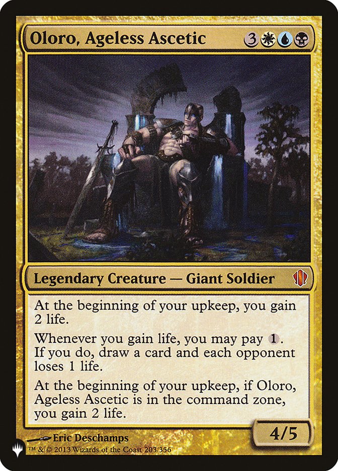 Oloro, Ageless Ascetic [The List] | Odin's Place